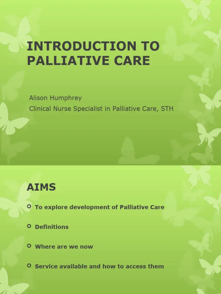 Introduction To Palliative Care | PDF | Palliative Care | End Of Life Care