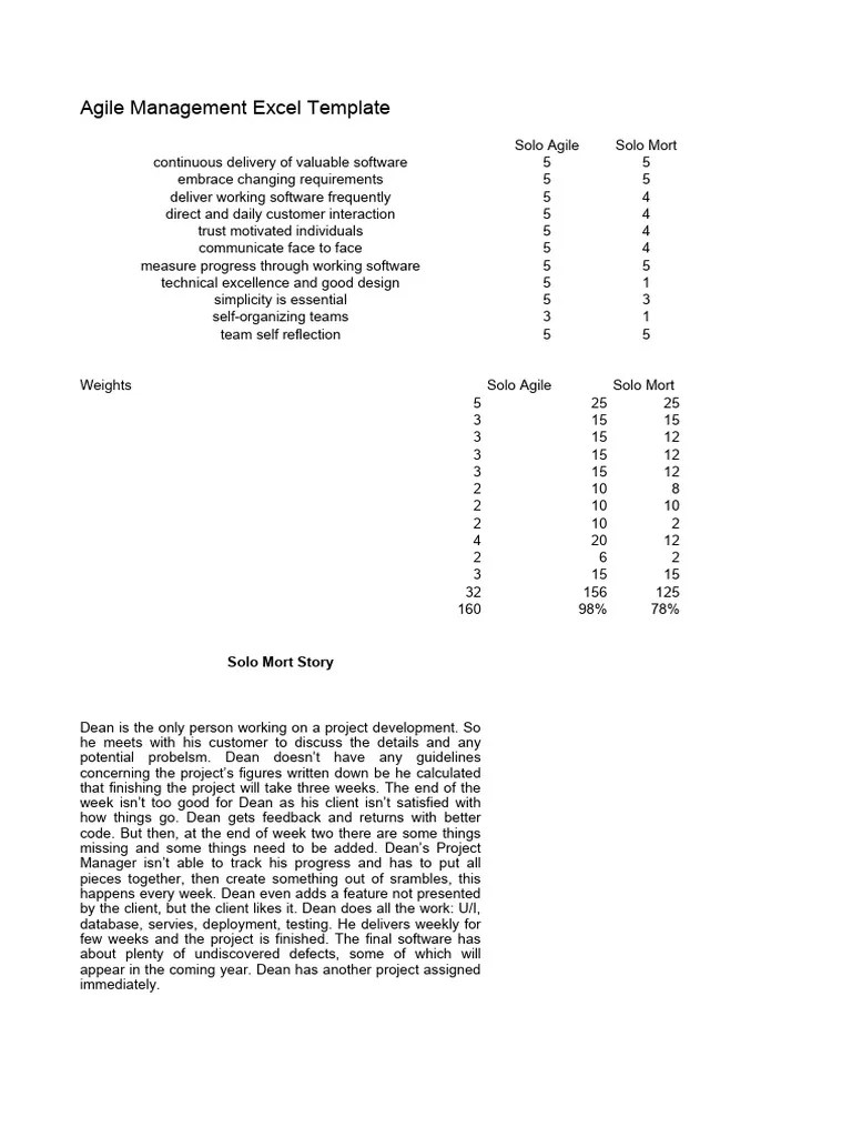 Life Cycle Agile Maturity Assessment Template Excel Life Cycle Agile ...