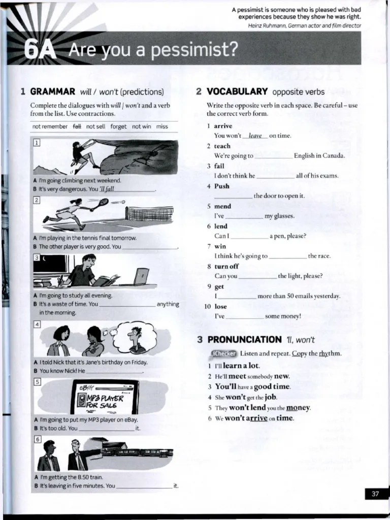 English File Pre-Intermediate Workbook 3rd-38-39 | PDF