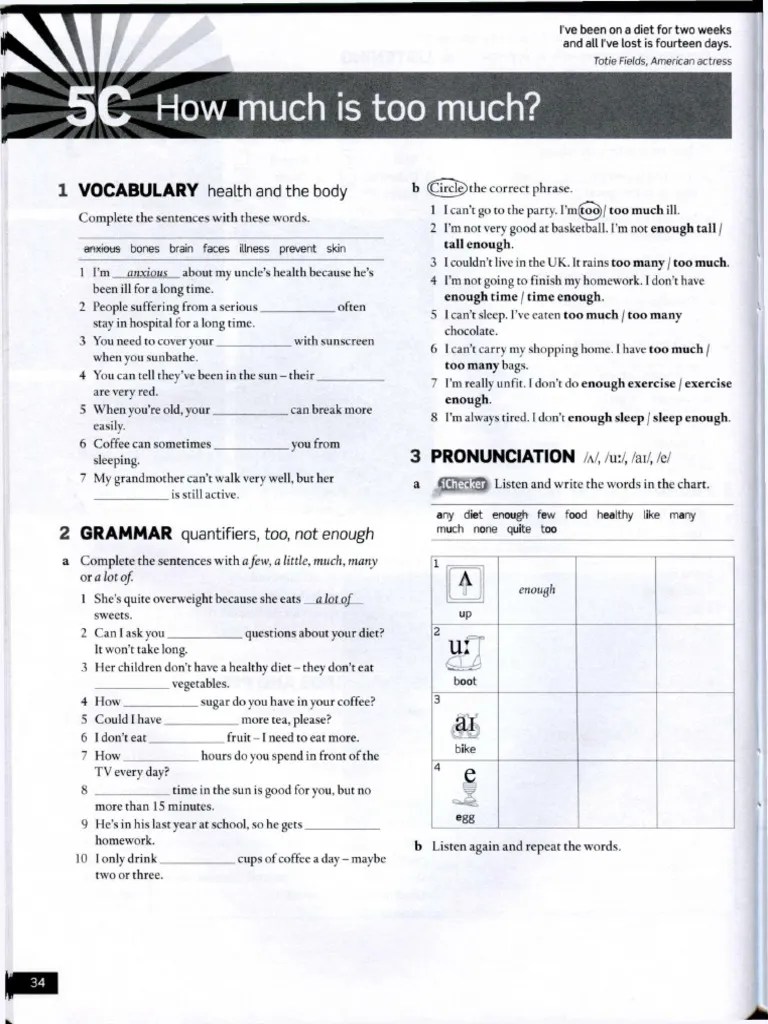 English File Pre-Intermediate Workbook 3rd-35-36 | PDF | Vegetables | Fruit