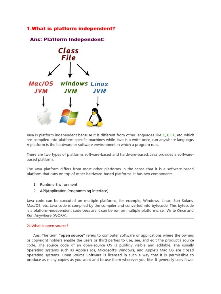 Java Theory Questions | PDF | Java (Programming Language) | Java ...