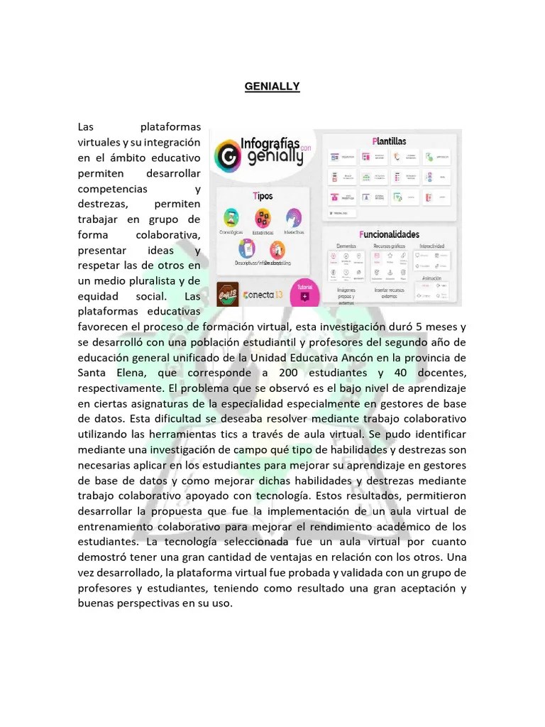 Genially | PDF | Enseñando | Maestros
