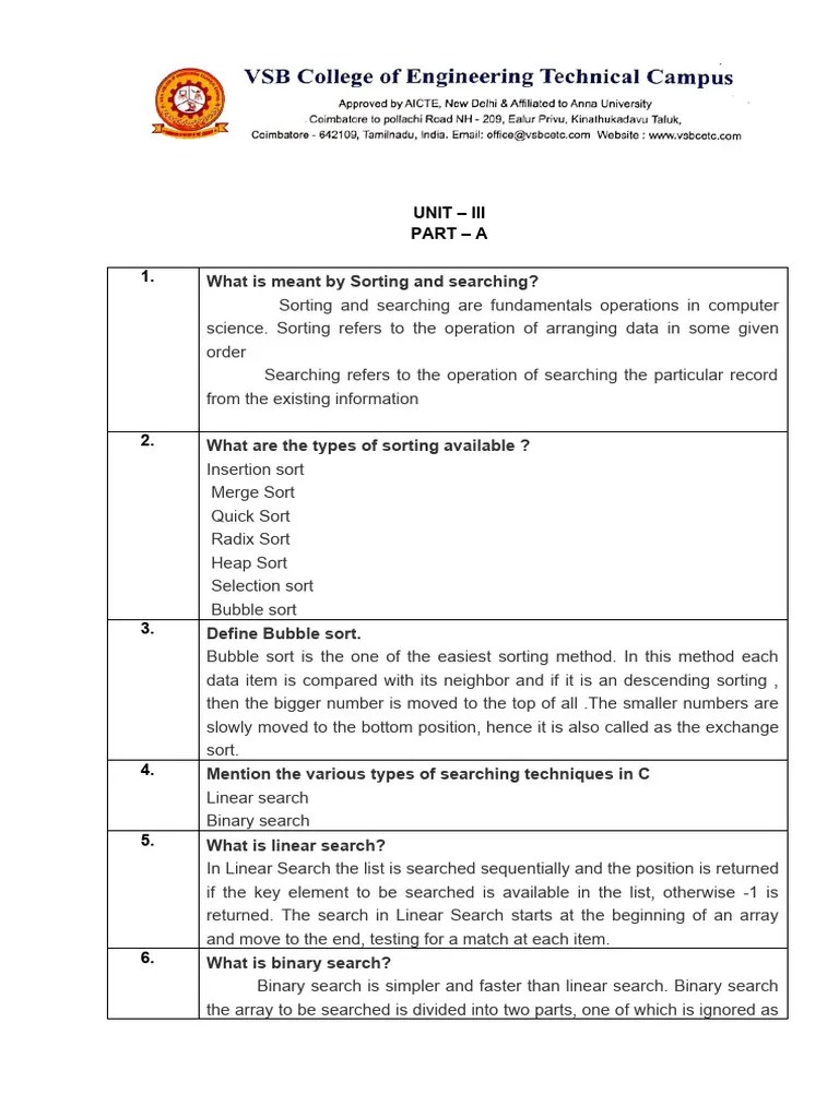 Cd3291 Dsa UNIT 3 4 5 | PDF | Algorithms And Data Structures ...