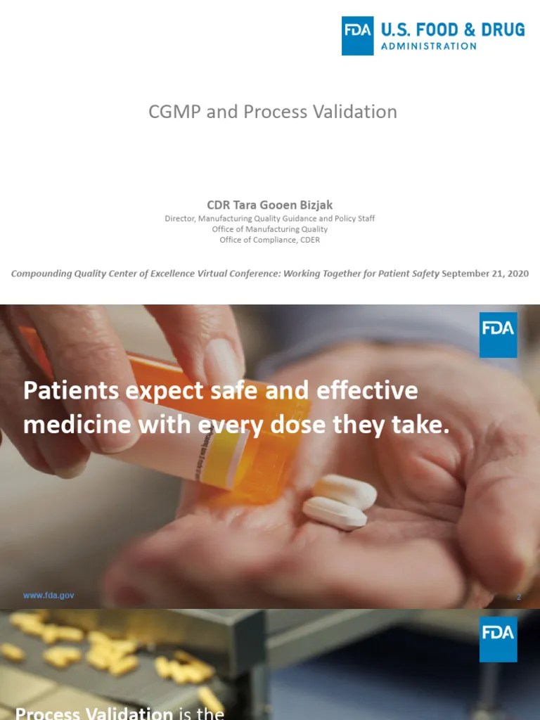 CGMP Process Validation | PDF | Verification And Validation | Production And Manufacturing