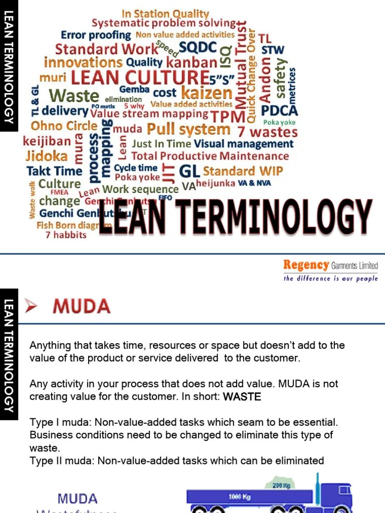 Lean Terminology | Download Free PDF | Lean Manufacturing | Business Process Management