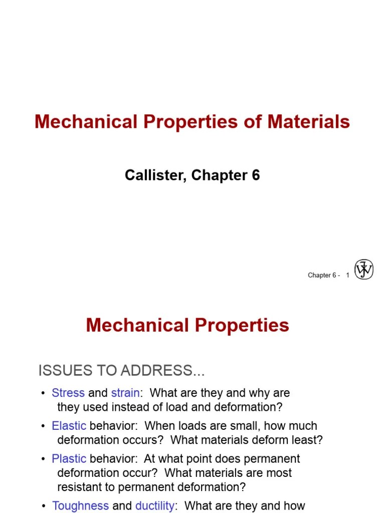 Module 3 Mechanical Properties Of Materials | PDF | Deformation ...