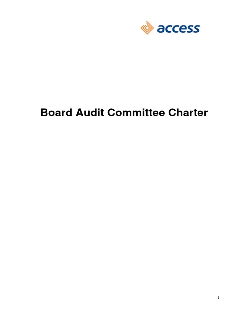Board Audit Committee Charter | PDF | Audit | Internal Control