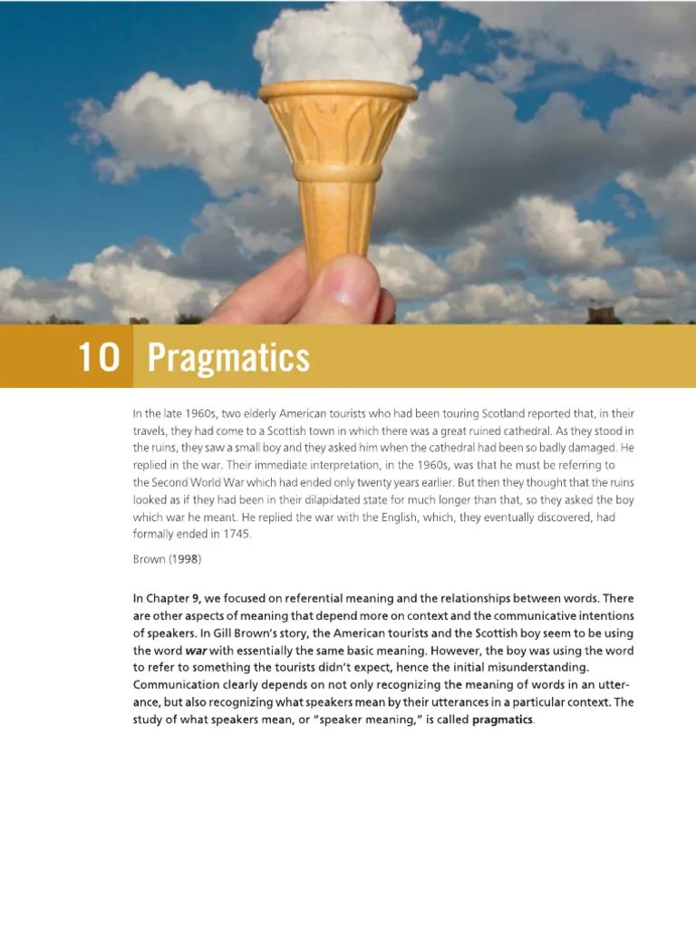 Pragmatics | PDF