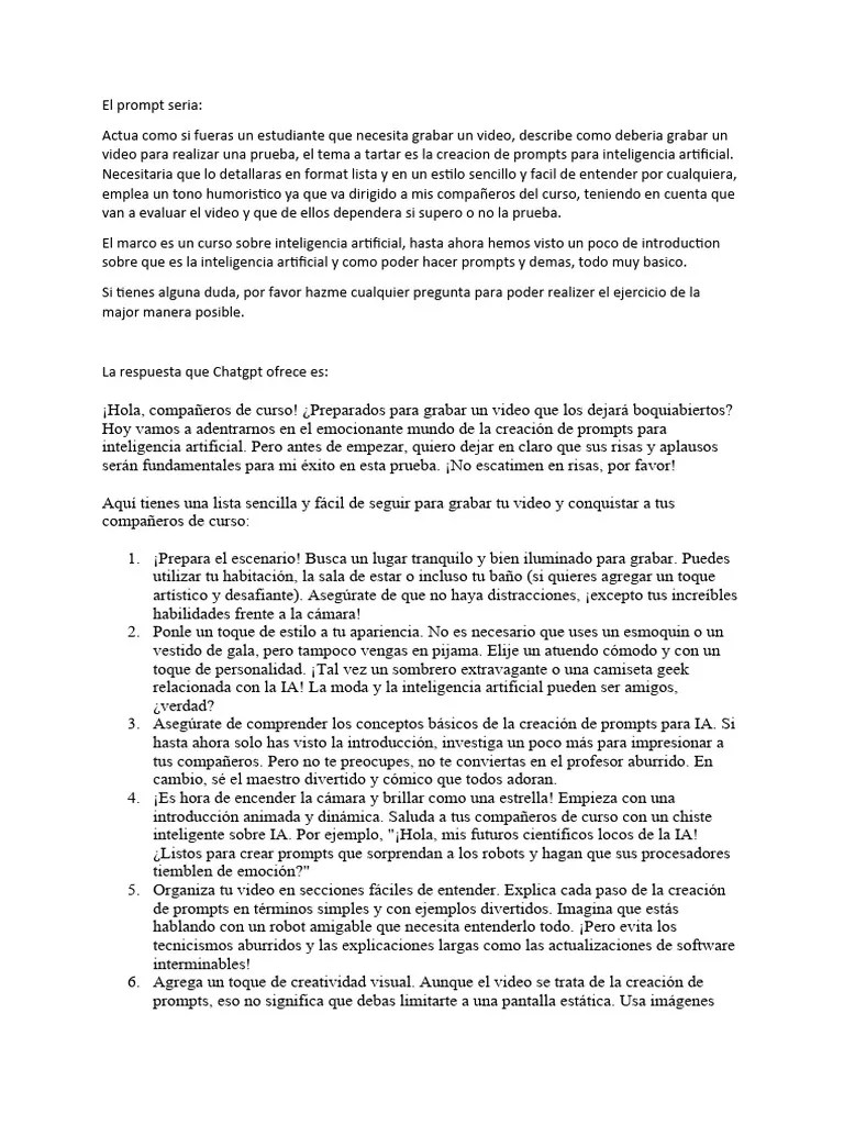 Diseña Tu Propio Prompt | PDF | Inteligencia Artificial | Inteligencia ...