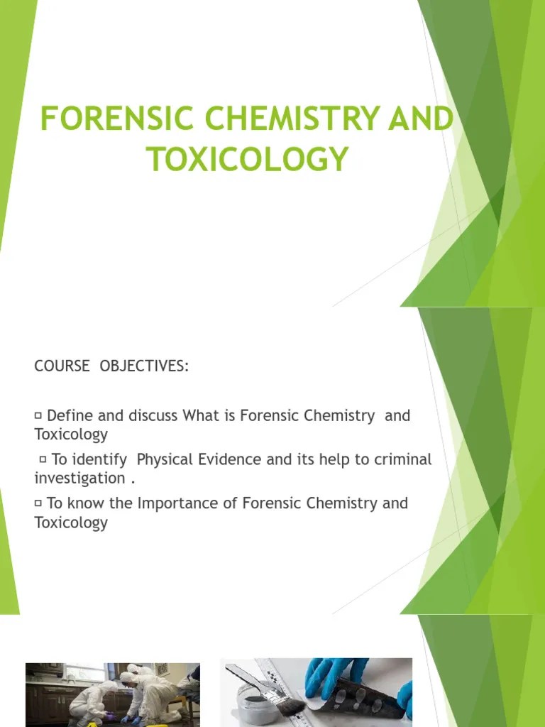 Forensic Chemistry And Toxicology | PDF | Forensic Science | Chemistry