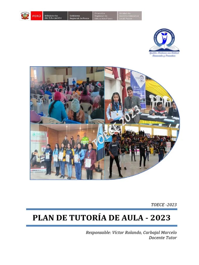 Propuesta De Plan De Tutoría De Aula 2023 | PDF | Evaluación | Salón De Clases