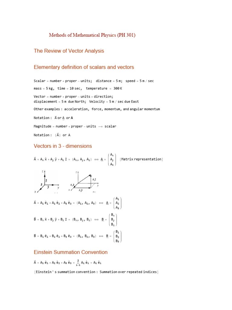 Tensor Basic Lecture Slides | PDF | Euclidean Vector | Theoretical Physics