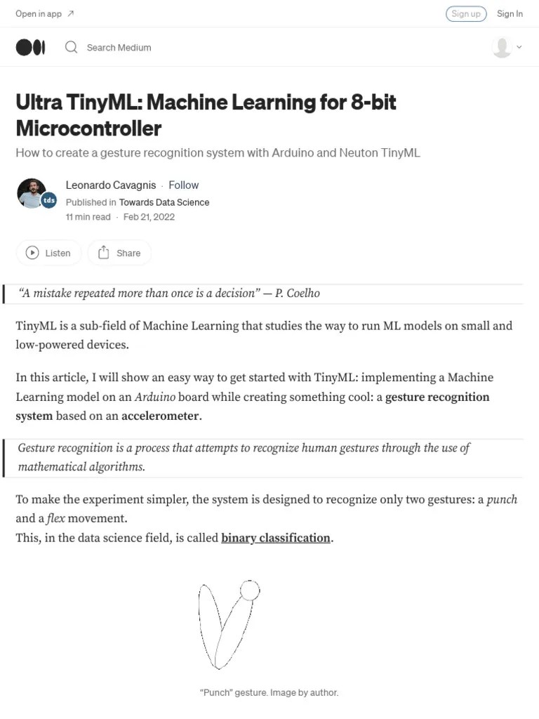 Ultra TinyML Machine Learning For 8 Bit Microcontroller | PDF | Machine ...