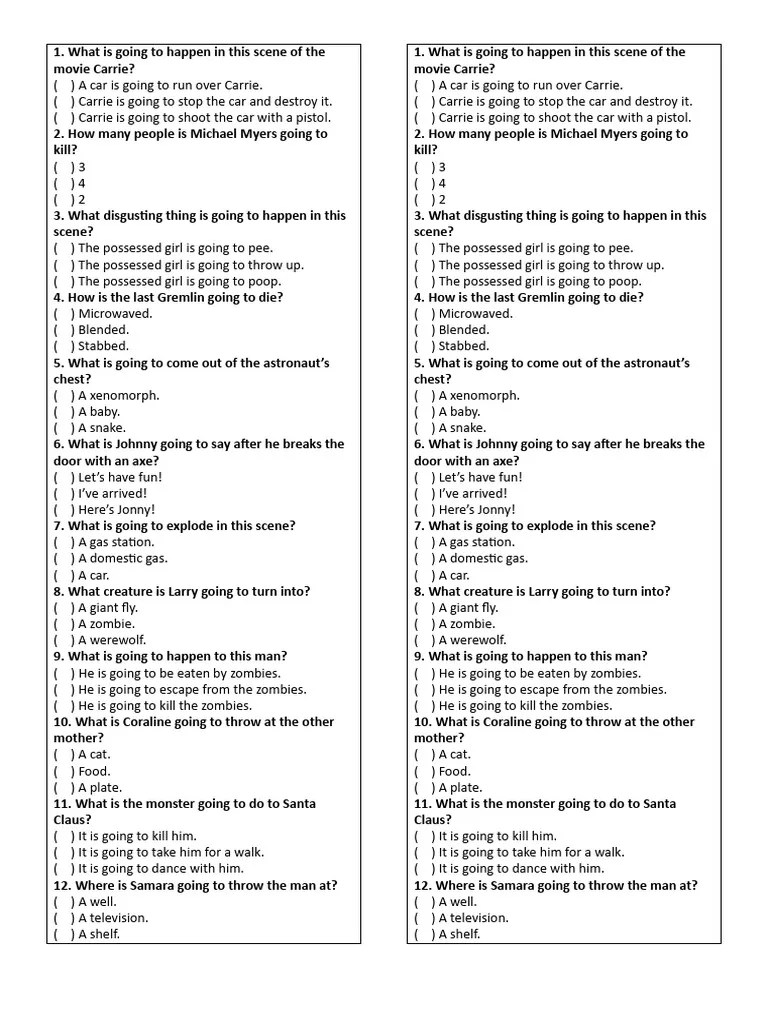 Iconic Horror Movie Scenes | PDF