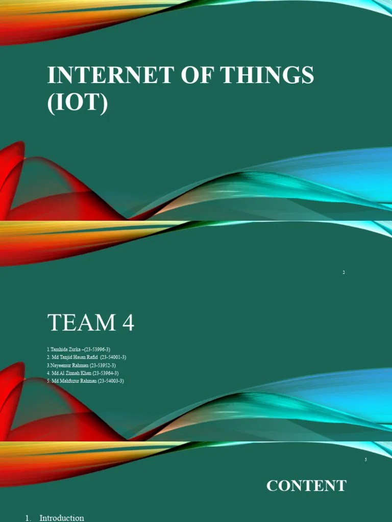 02 - Internet Of Things IOT ICS PRESENTATION | PDF | Internet Of Things ...