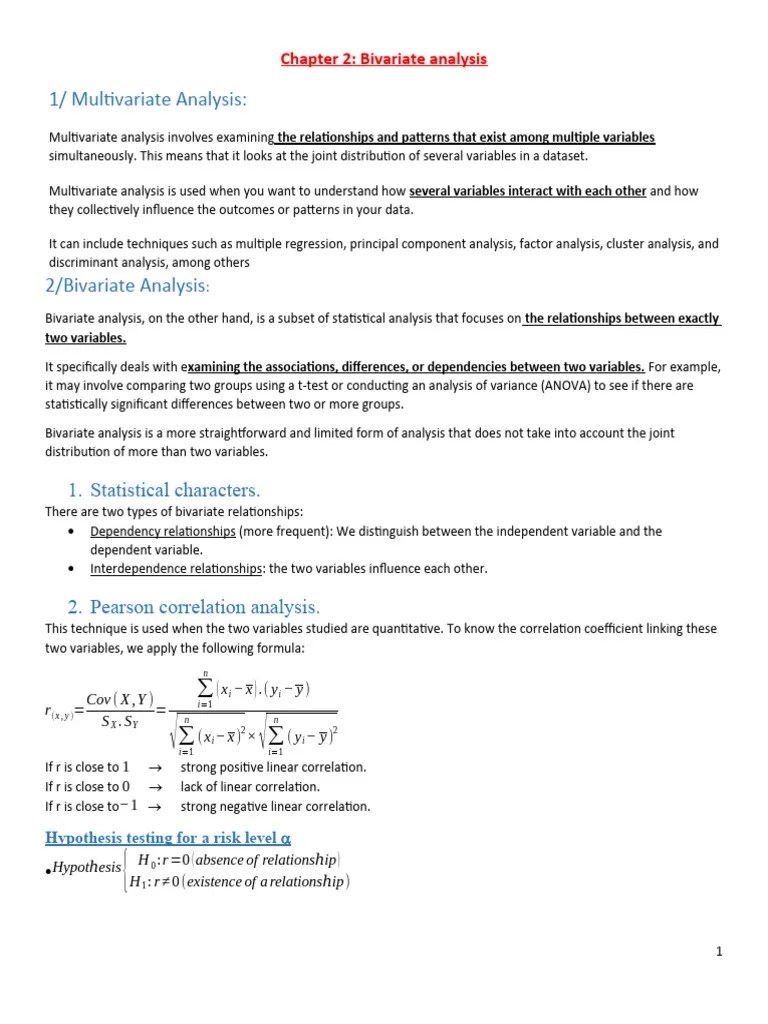 Econometrics Summary | Download Free PDF | Dependent And Independent ...