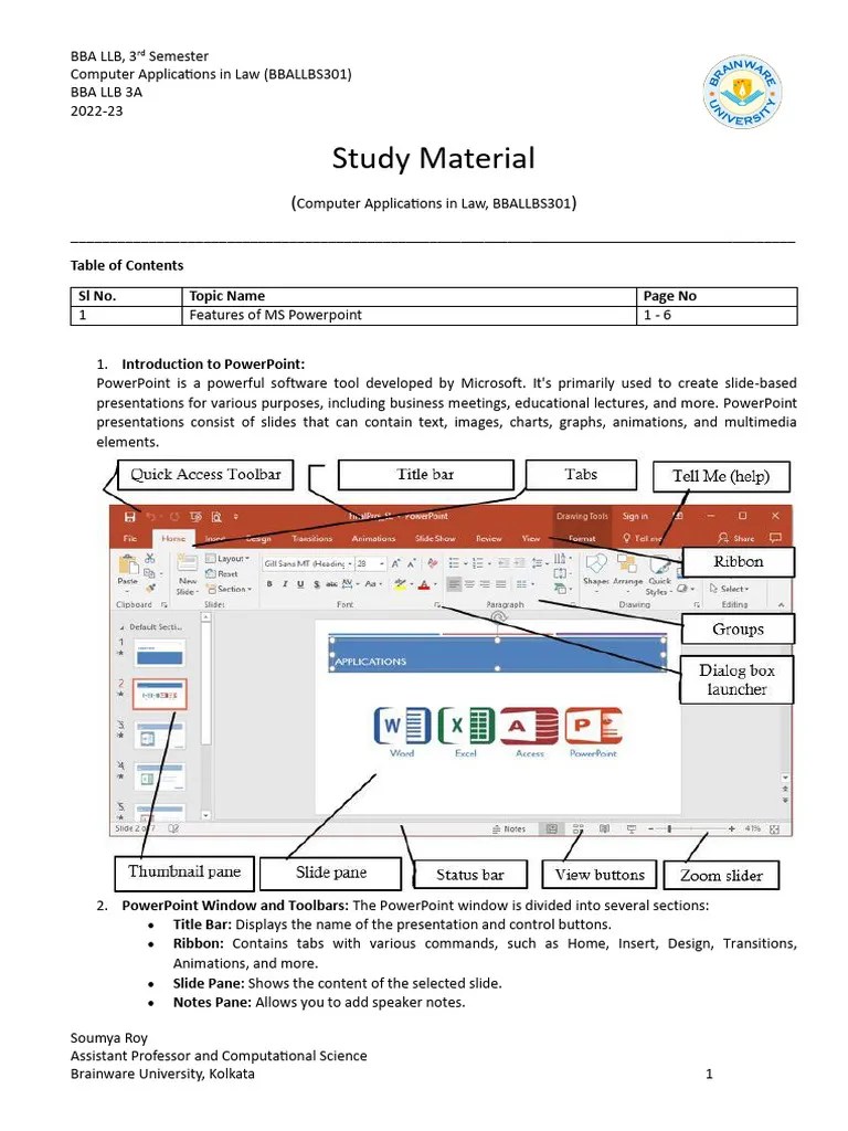 Module IV Microsoft Powerpoint | PDF | Microsoft Power Point | Software Engineering