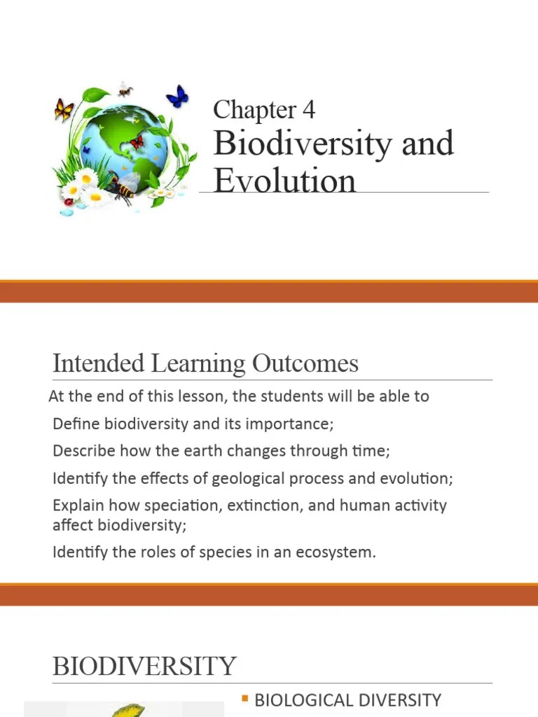 Biodiversity And Evolution | PDF | Evolution | Ecosystem
