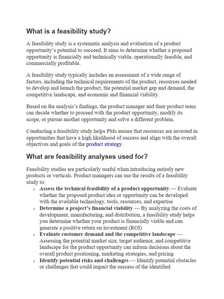 Feasibility Study | PDF | Feasibility Study | Artificial Intelligence