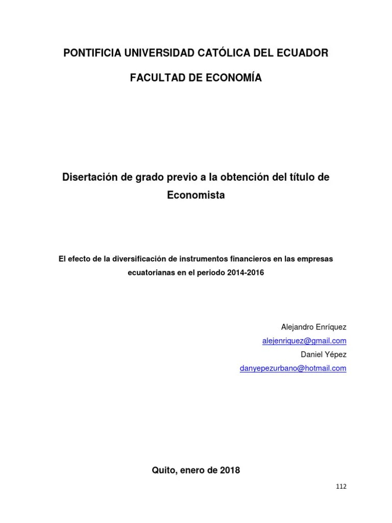 Tesis Alejandro Enriquez | PDF | Crecimiento Económico | Business