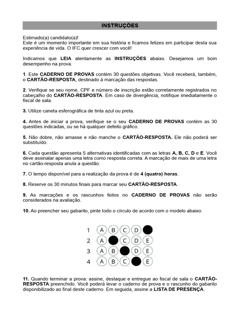 Prova Ifc 2024 | PDF | Europa | África