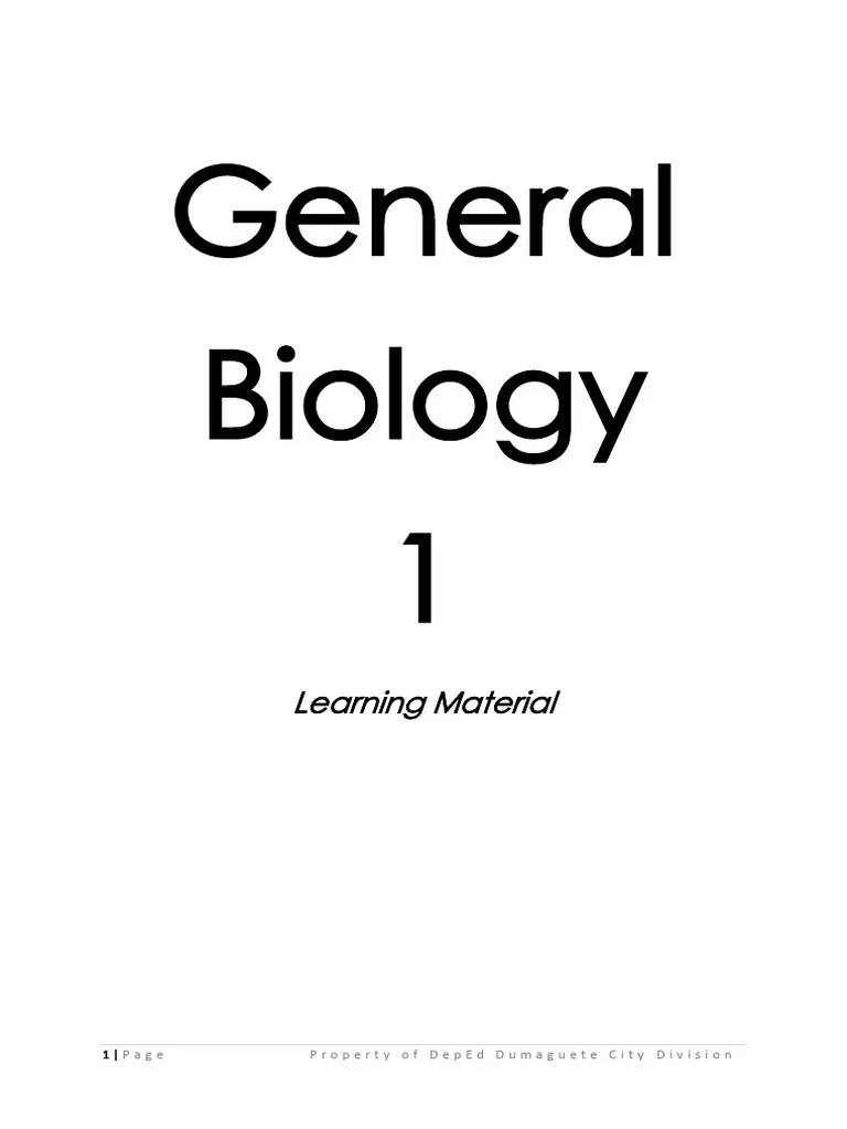GENERALBIOLOGY1Q1MOD1 | PDF | Microscope | Electron Microscope