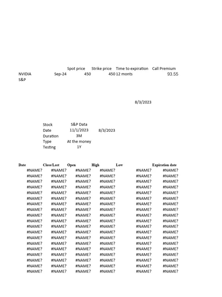 Options Workbook | PDF