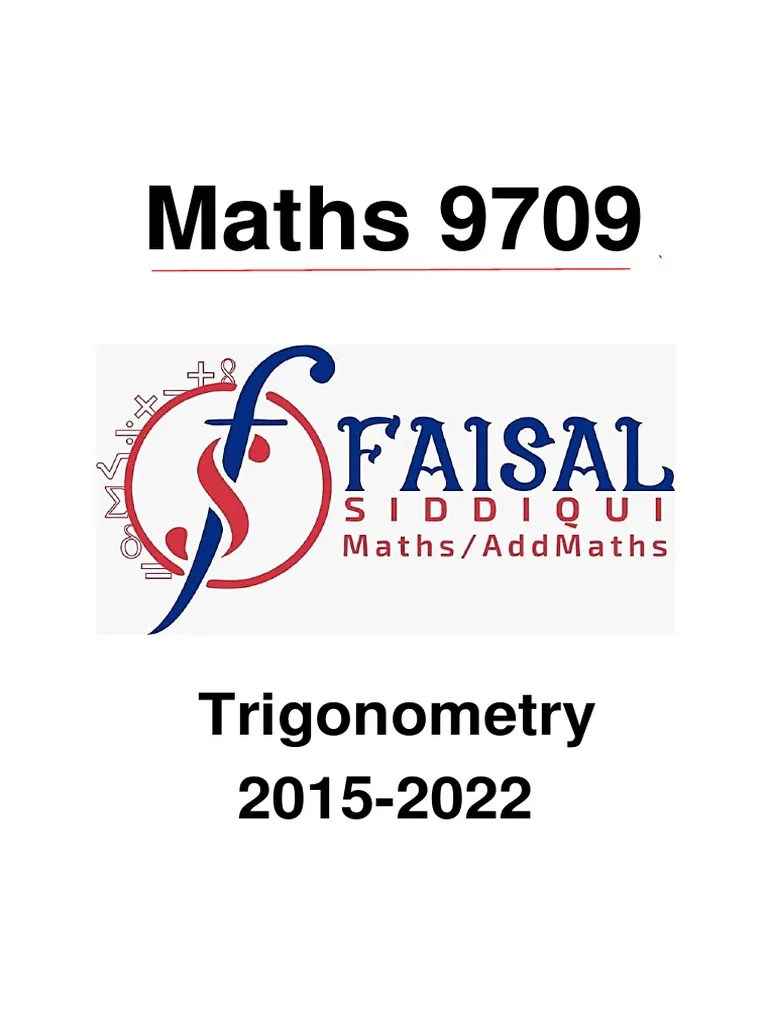 Trigonometry P3 | PDF | Mathematics | Elementary Mathematics