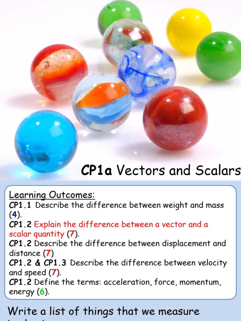 CP1a Vectors And Scalars | Download Free PDF | Euclidean Vector | Velocity