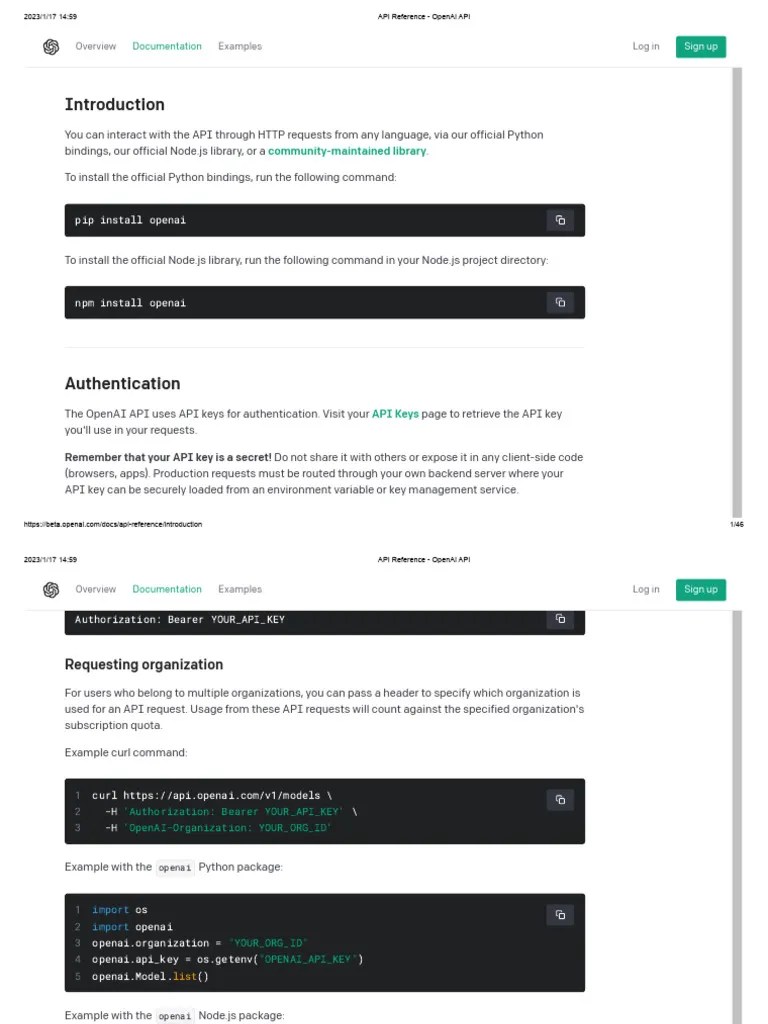 API Reference - OpenAI API | PDF | Computer File | String (Computer ...
