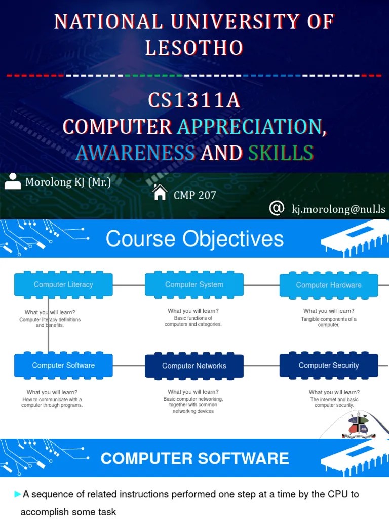 CS1311A Lecture 3 - Computer Software | PDF | Operating System ...