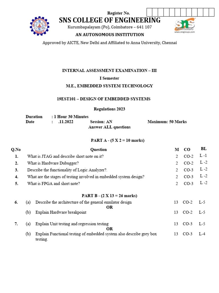 Embedded System Design - Term-3 | PDF | Field Programmable Gate Array ...