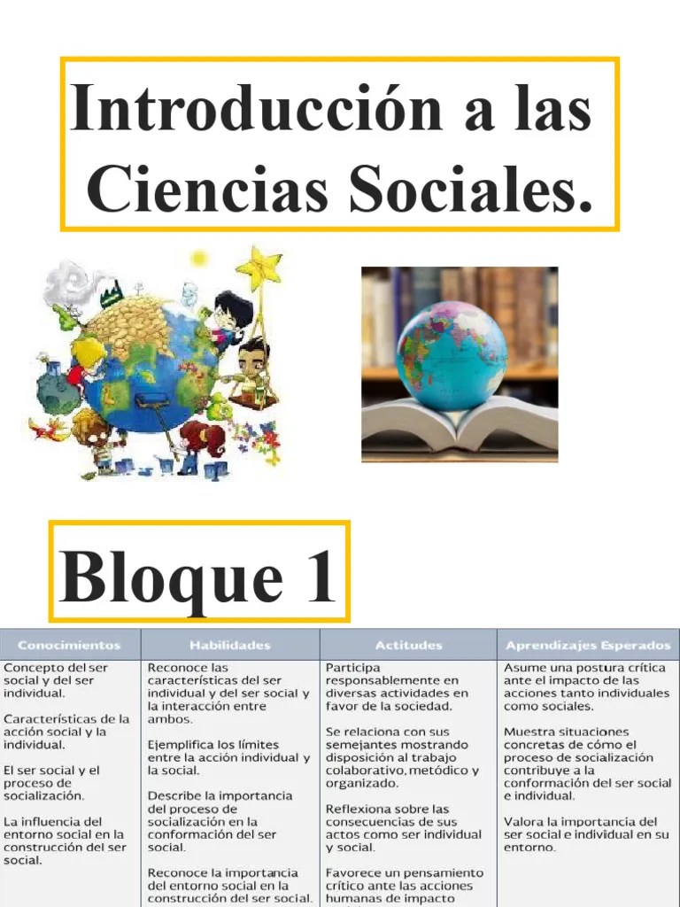 Intro A Las Ciencias Sociales | PDF | Socialización | Science