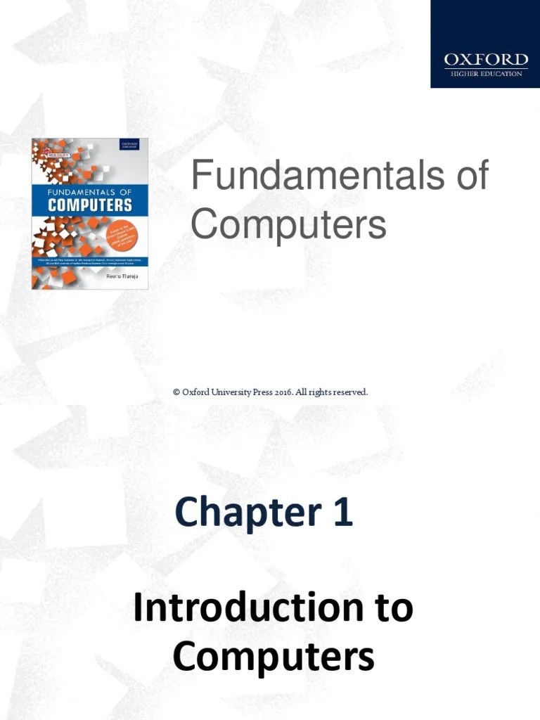 Chapter1-Introduction To Computer | PDF | Computer Data Storage ...