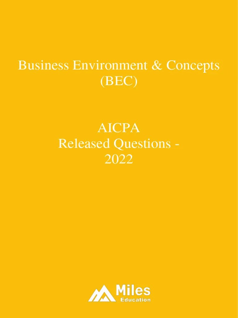 AICPA Released Questions 2022 | PDF | Equity (Finance) | Internal Control