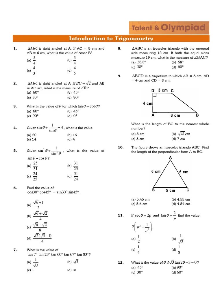 Trigonometry | PDF | Triangle | Trigonometry