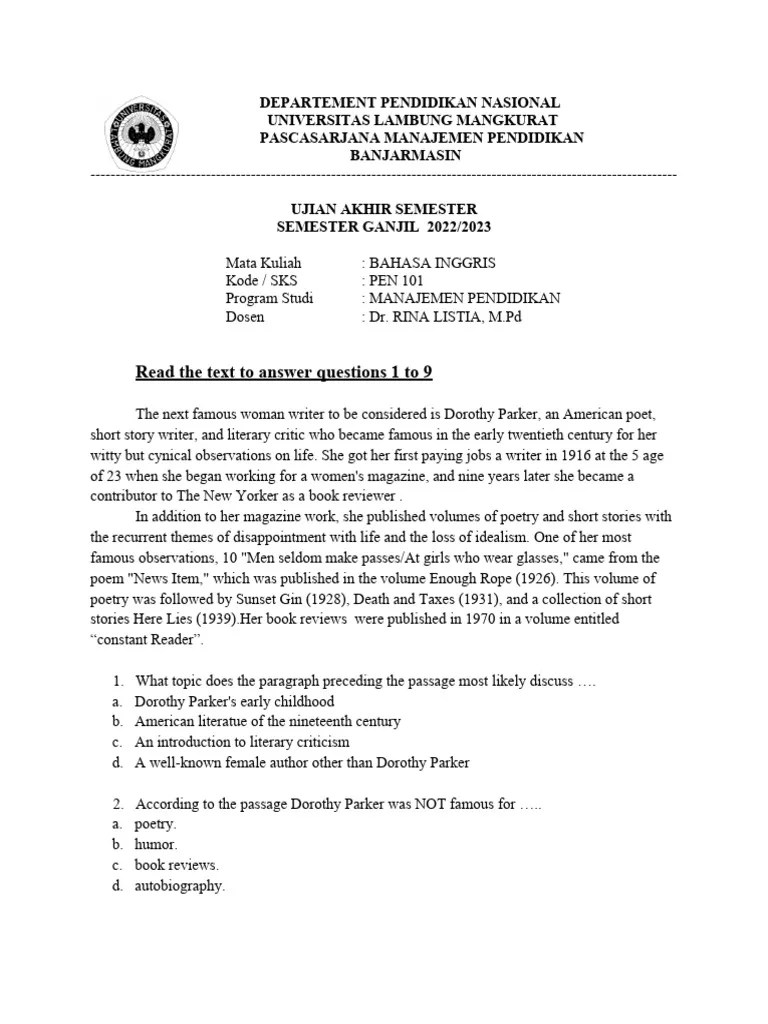 Final Test | PDF | Fog | Stars