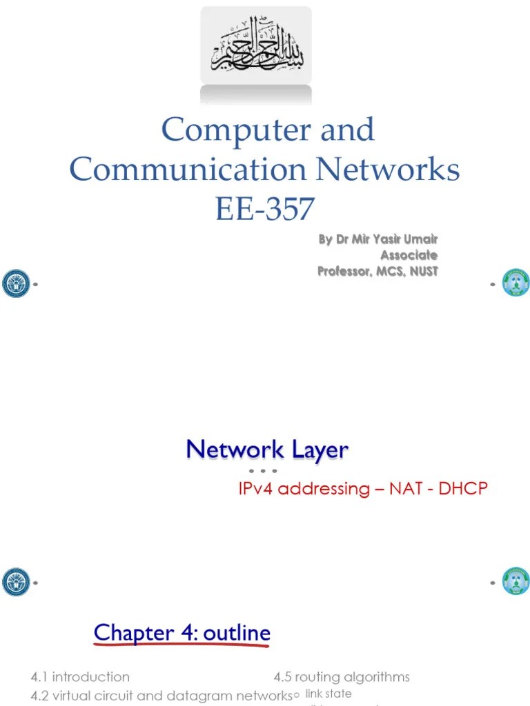 Lec 4 - Network Layer - IV - IPv4 Addressing - NAT - DHCP | PDF | Ip ...