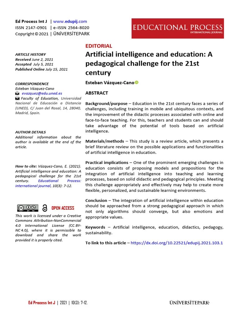 Artificial - Intelligence - And - Education - Pedagogical Challenges ...