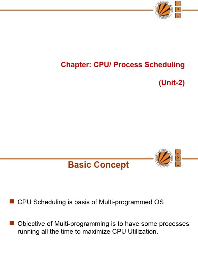 OS Process CPU Scheduling | PDF | Scheduling (Computing) | Process ...