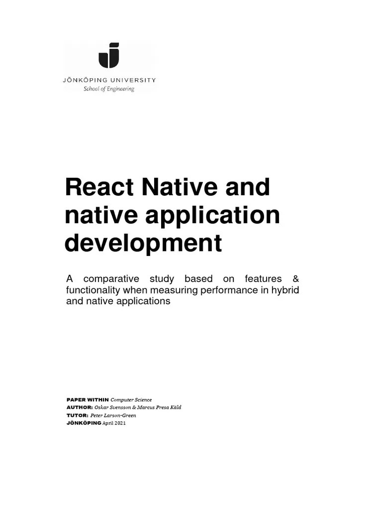 React Native For Beginner 2023 | PDF | Mobile App | Smartphone
