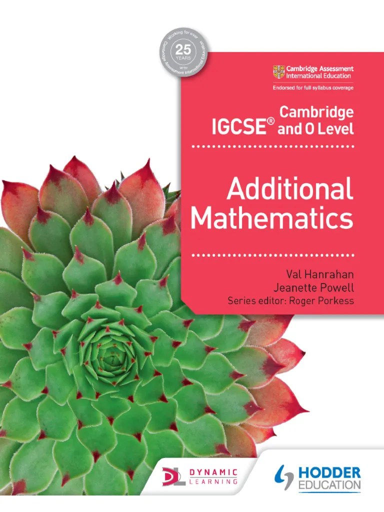IGCSE Additional Maths-0606 | PDF | Quadratic Equation | Function ...