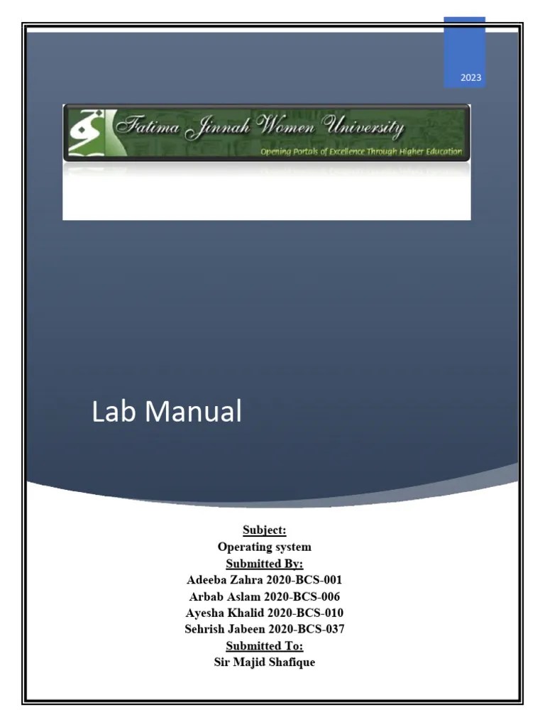 OS Lab Manual | PDF | Computer File | Process (Computing)