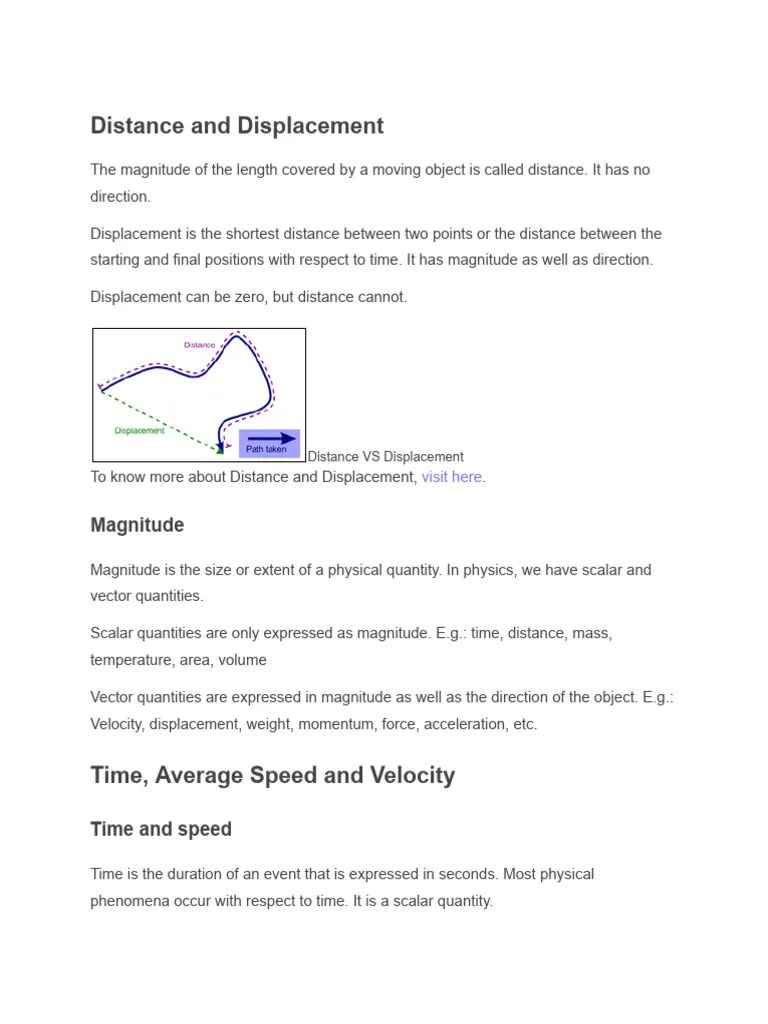Untitled Document | PDF | Velocity | Speed