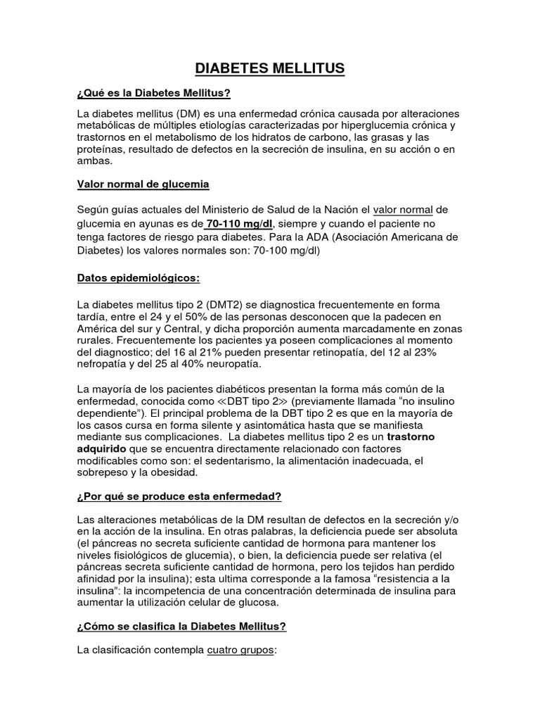 Diabetes Mellitus | PDF | Diabetes | Insulina