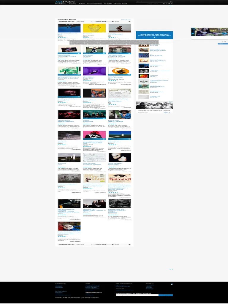 Featured New Album Releases - AllMusic 5 MAGGIO | PDF | Rock Music | Performing Arts