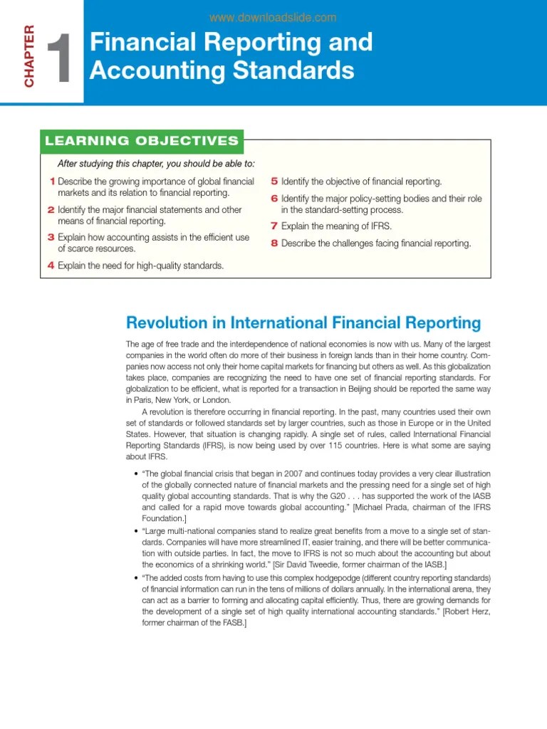 INTERMEDIATE ACCOUNTING-Unit01 | PDF | International Financial ...