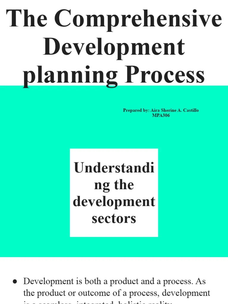 Chapter 5 - The Comprehensive Development Planning Process | PDF ...