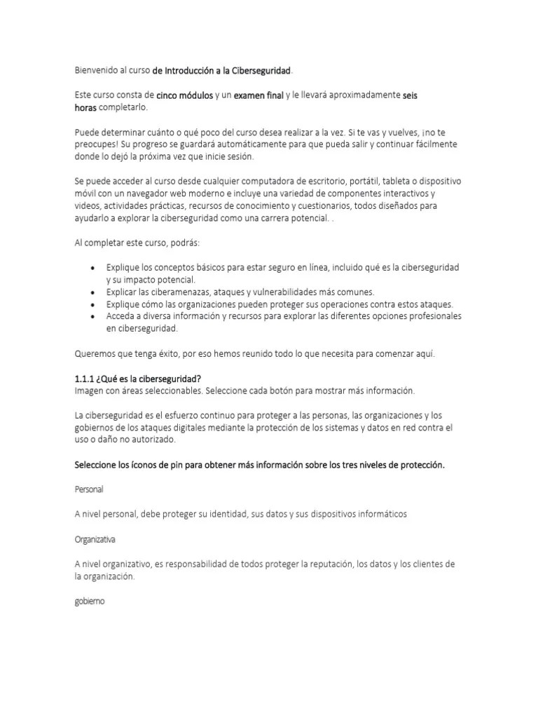 Curso Introduccion A Ciberseguridad Augusto | PDF | Malware | Virus De Computadora