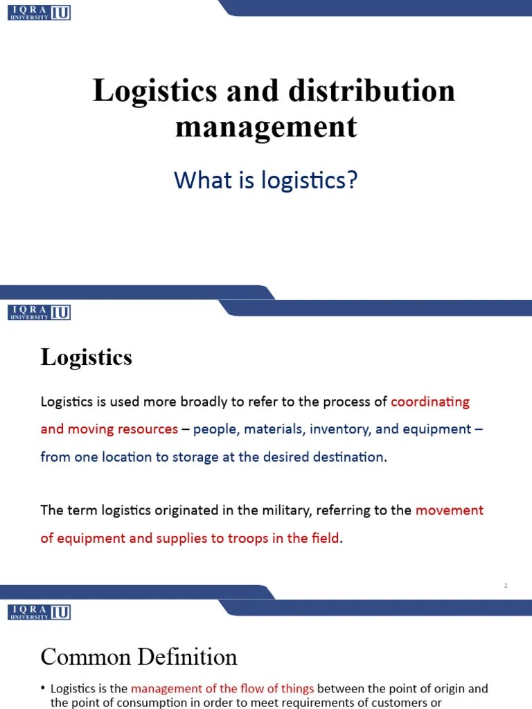 5 - Logistics And Distribution Management | PDF | Logistics | Warehouse